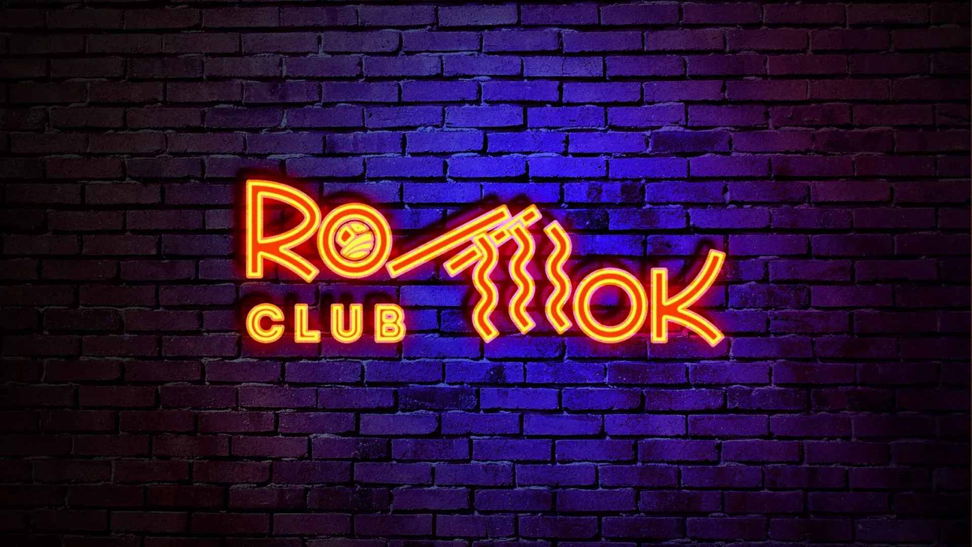 Разработка интерьерной вывески суши-бара «Roll Wok Club» в Иркутске